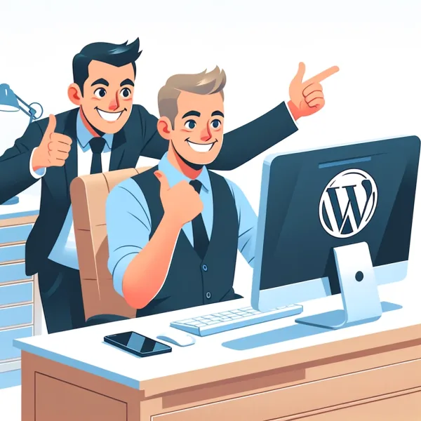 Ilustración de instalación de WordPress