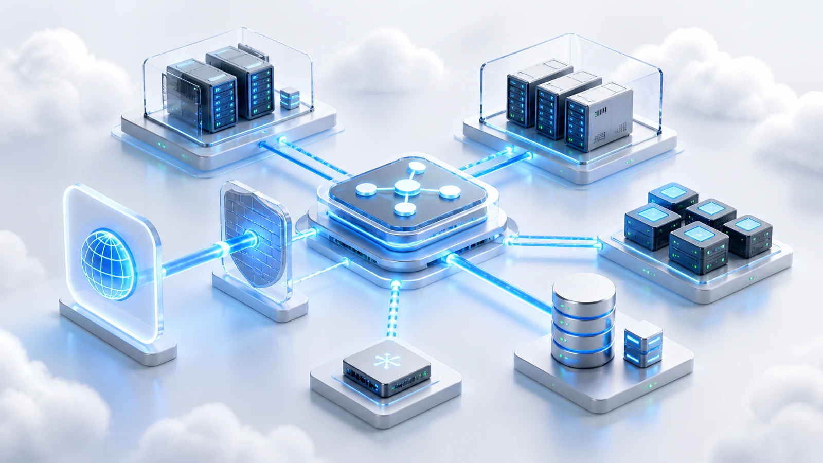 用于连接 VPS 服务器和负载均衡器的私有网络
